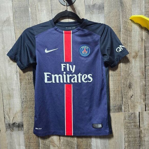 NIKE PSG HOME FOOTBALL SHIRT #10 ZLATAN IBRAHIMOVIC 2015-16 YOUTH - Picture 1 of 8